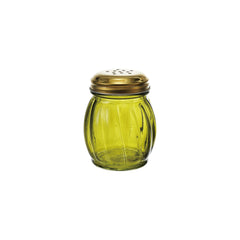 Golden Olive Glass Spice Shaker