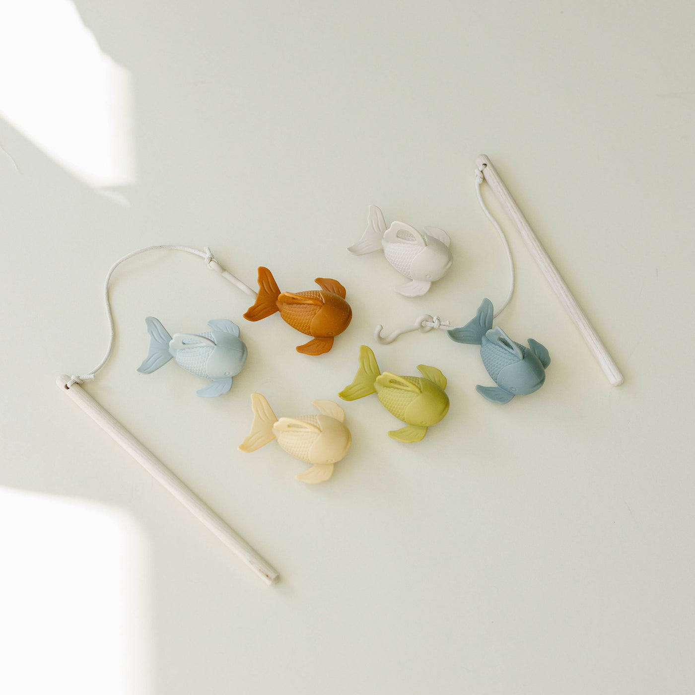 Silicone + Wood Fishing Play Set
