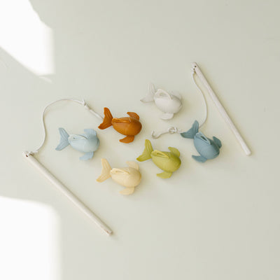 Silicone + Wood Fishing Play Set