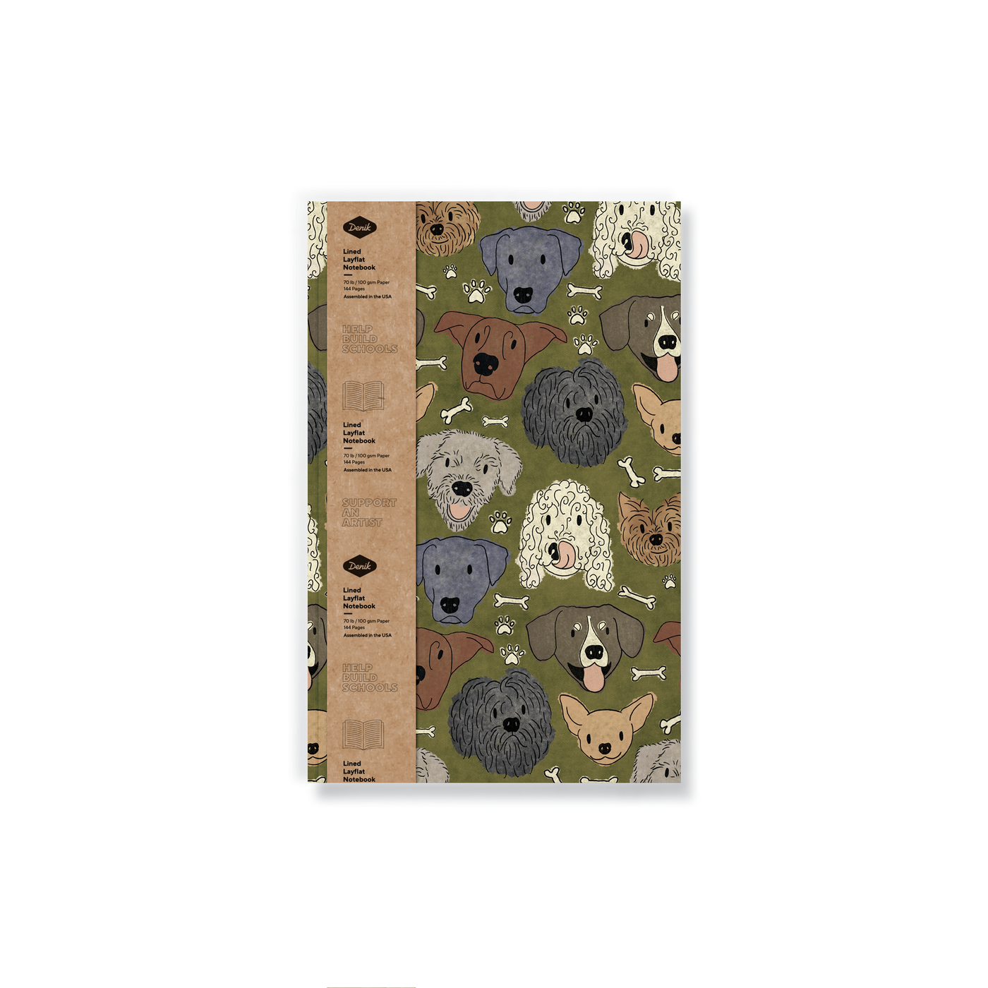 Doggies Classic Layflat Journal Notebook