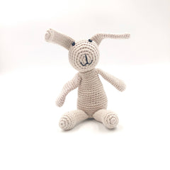 Organic Handmade Crochet Bunny Rattle