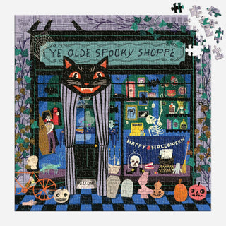 Ye Olde Spooky Shoppe Cat 500 Piece Puzzle