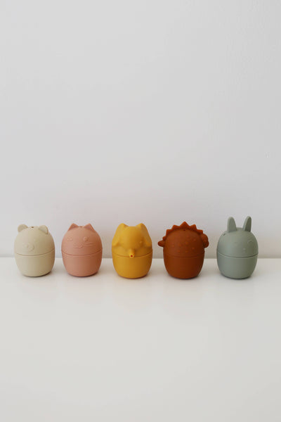 Animal Mold-Free Silicone Bath Toy Set