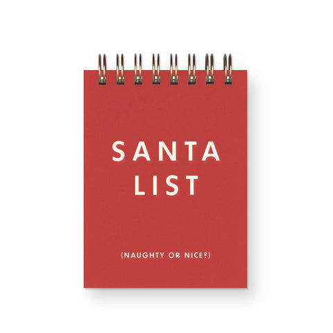 Santa List Mini Jotter Notebook