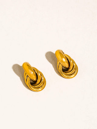 Rosa Knotted Hoop Earrings