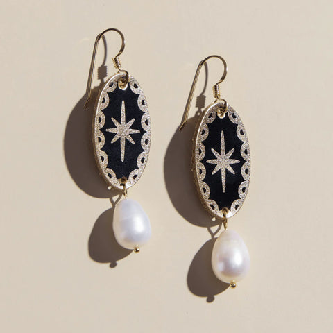 Gold Satin Auden Earrings