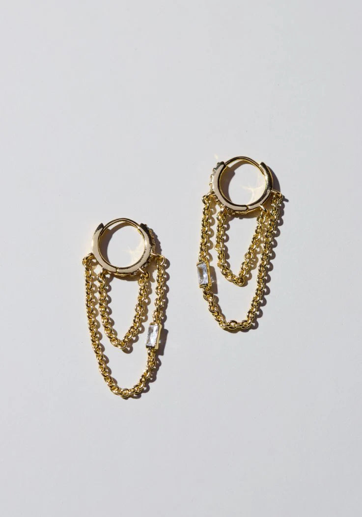 Thea Chain Huggies | Gold
