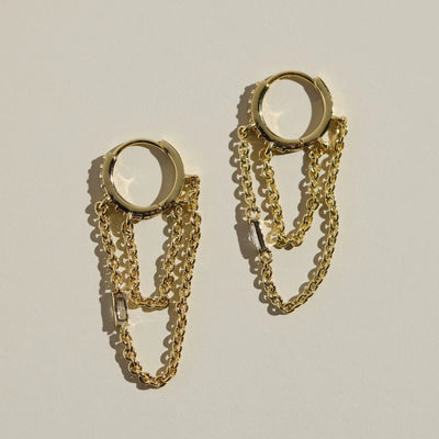 Thea Chain Huggies | Gold