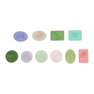 Embossed Resin Magnet, Pink, Purple