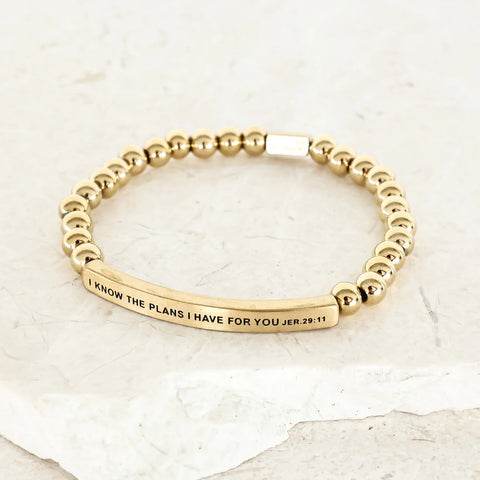 Inspiration Co. | I Know The Plans Inspire Me Bracelet