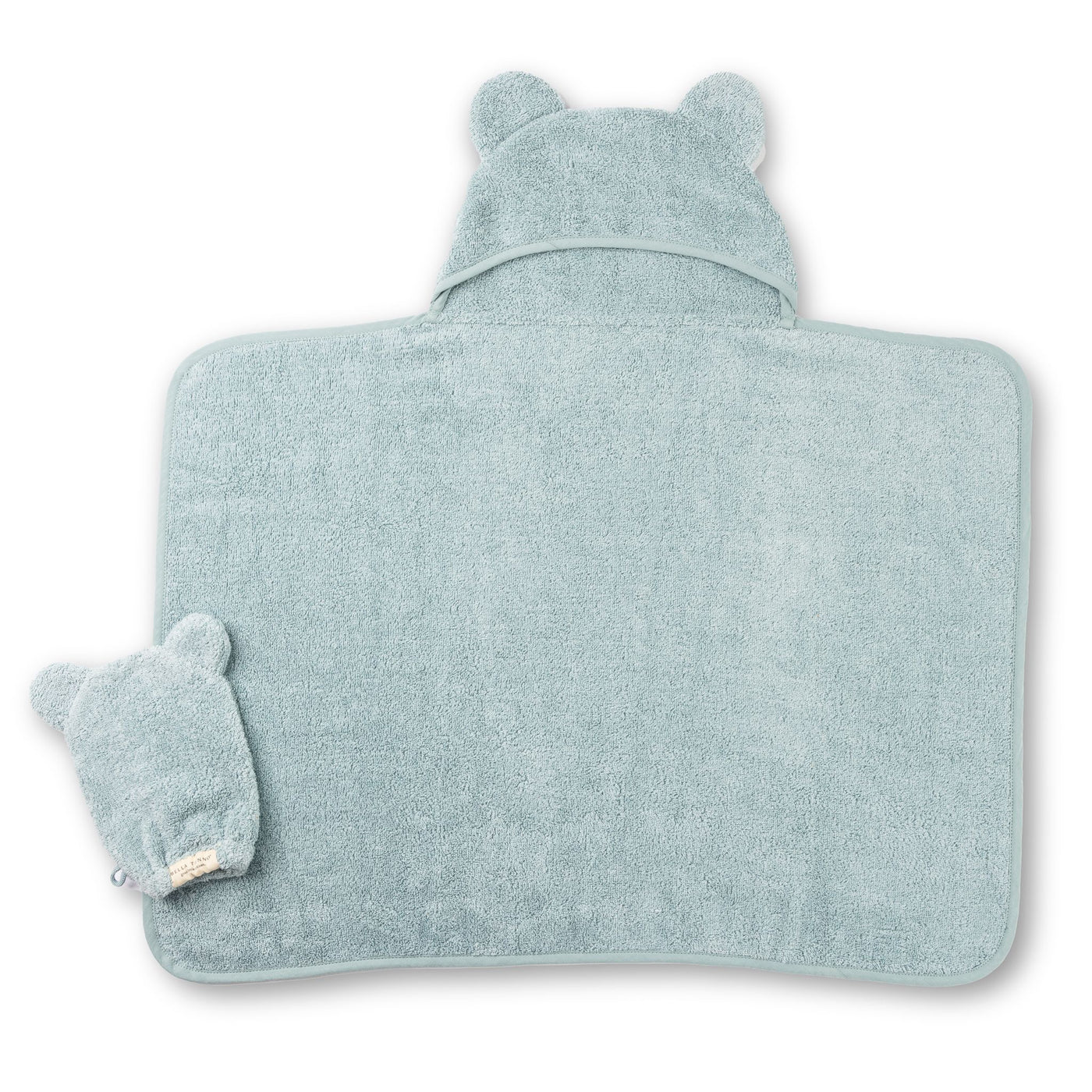 Hooded Towel + Wash Mitt Set | Fog