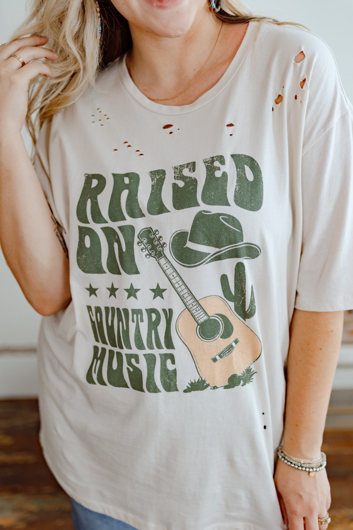 Raised on Country Music Graphic Tee