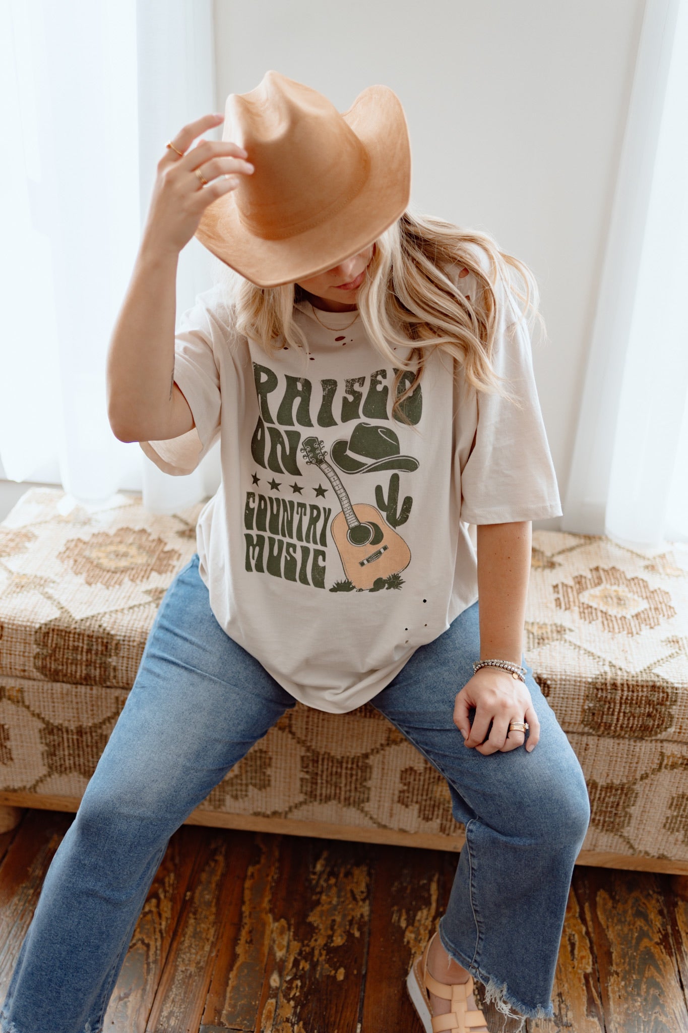 Raised on Country Music Graphic Tee
