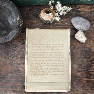 May Today There Be Peace Within Large Leather Journal