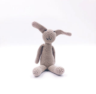 Organic Handmade Crochet Bunny Rattle