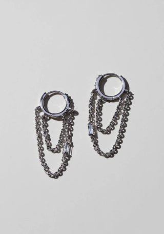 Thea Chain Huggies | Silver