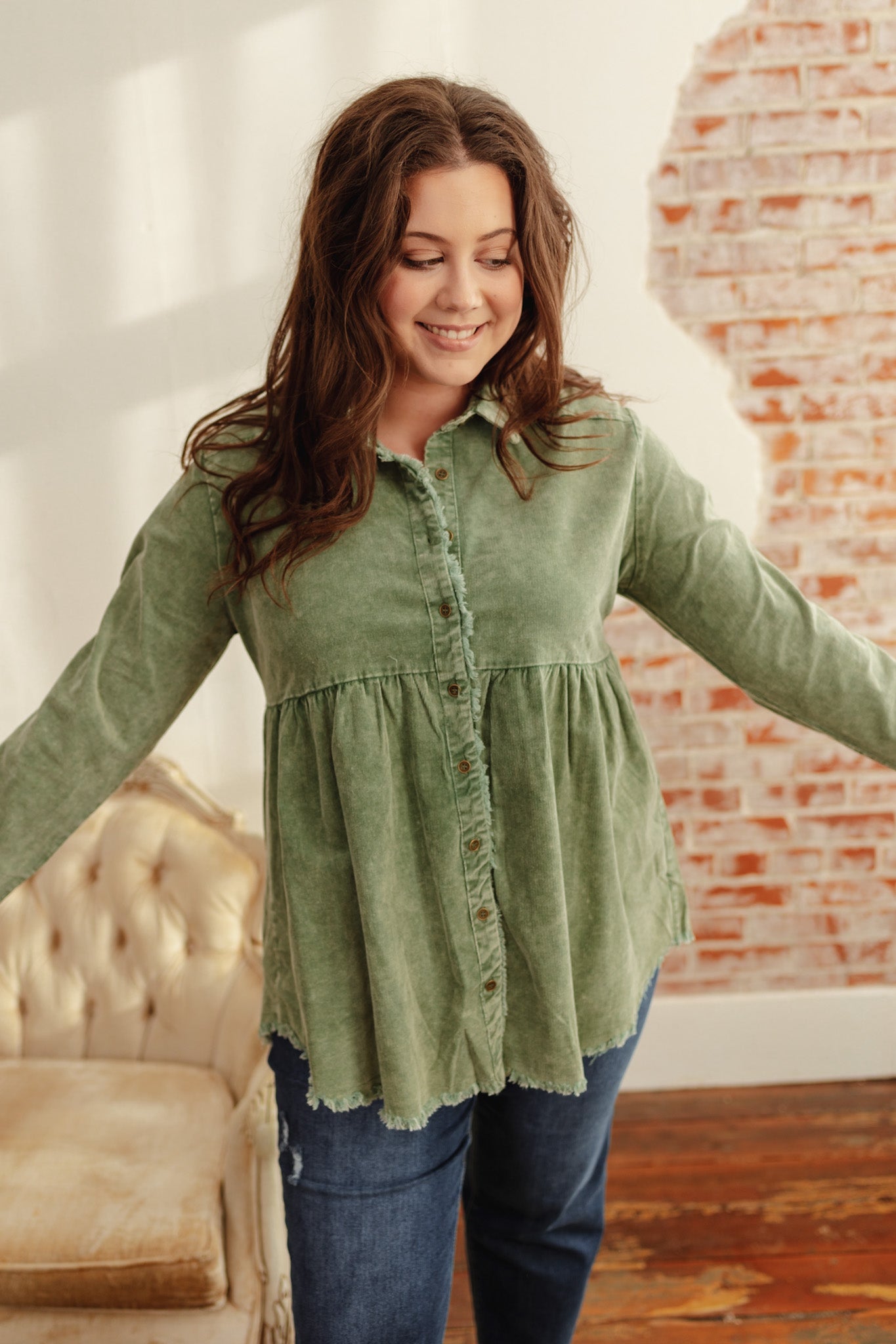 By Your Side Distressed Tunic