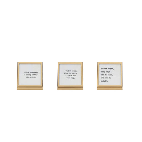 Holiday Lyric Mini Frame