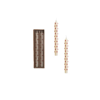 Dot Taper Candle | Set of 2