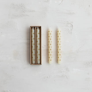Dot Taper Candle | Set of 2