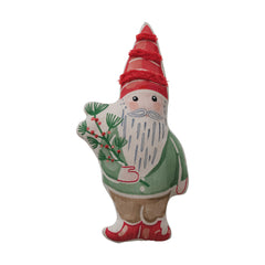 Embroidered Holiday Gnome Pillow