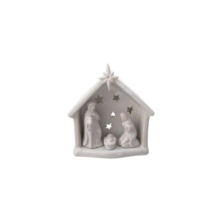 Stoneware Holy Family Tea Light holder