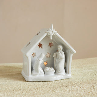 Stoneware Holy Family Tea Light holder