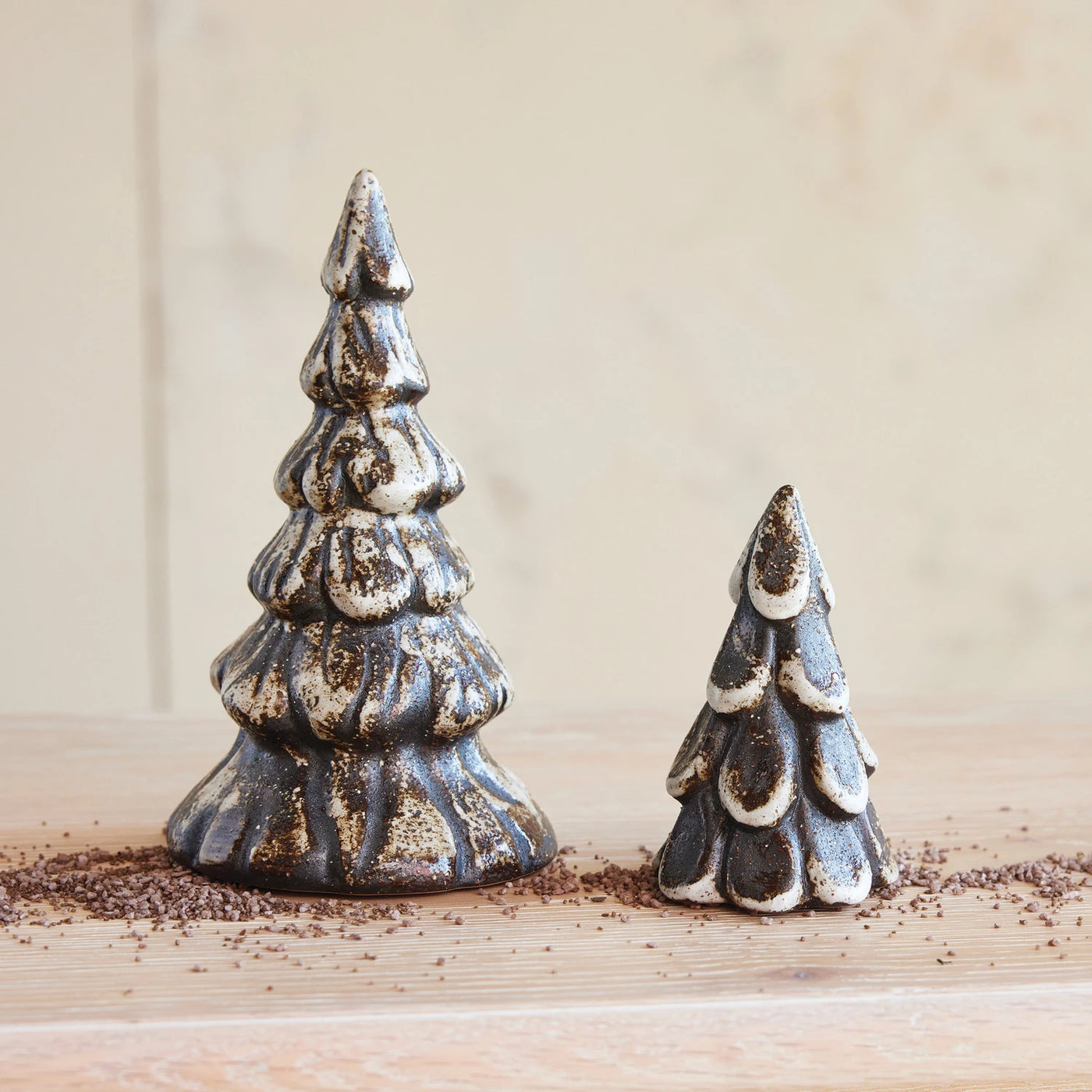 Mocha Glazed Stoneware Tree