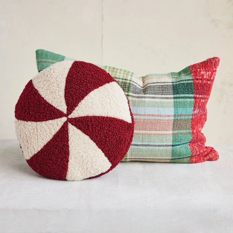 Sherpa Peppermint Pillow