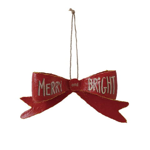 Merry and Bright Metal Bow Hanger