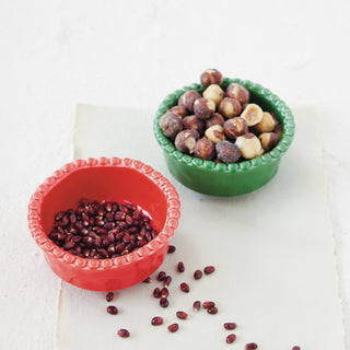 Hobnail Rim Stoneware Bowl