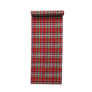 Classic Plaid Woven Table Runner