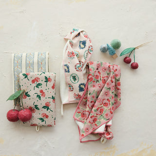 Retro Floral Cotton Terry Cloth Tea Towel