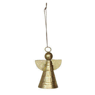 Gold Metal Angel Ornament