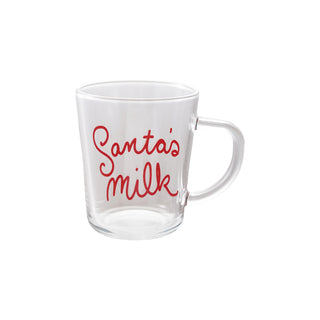Santas Milk Glass Mug