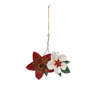 Metal Vintage Flower Bunch Ornament