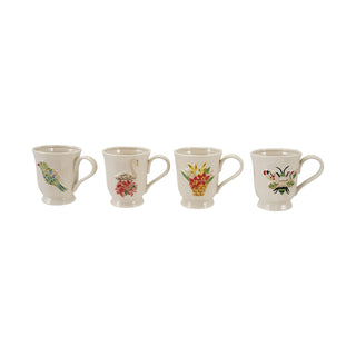 Holiday Icon Footed Mugs