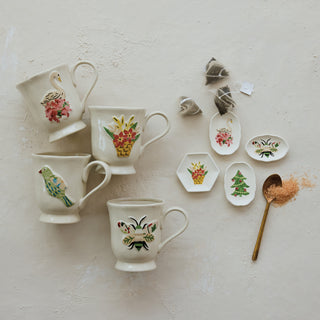 Holiday Icon Footed Mugs