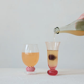 6 oz Fluted Ball Stem Glass