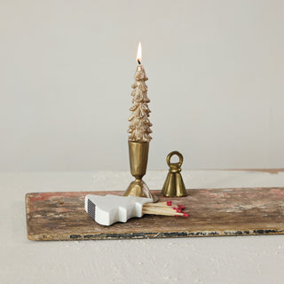Stoneware Tree Match Holder