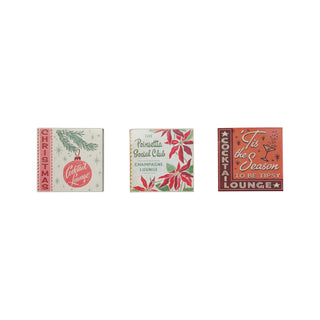 Holiday Embossed Matchbox With Matches