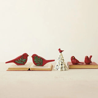 Stoneware Cardinal Tree