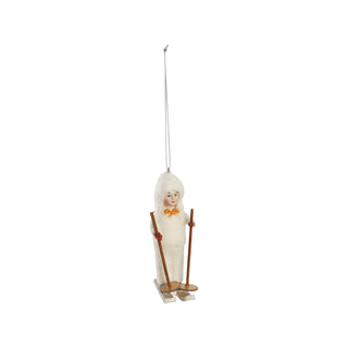Vintage Inspired Child Skiing Ornament