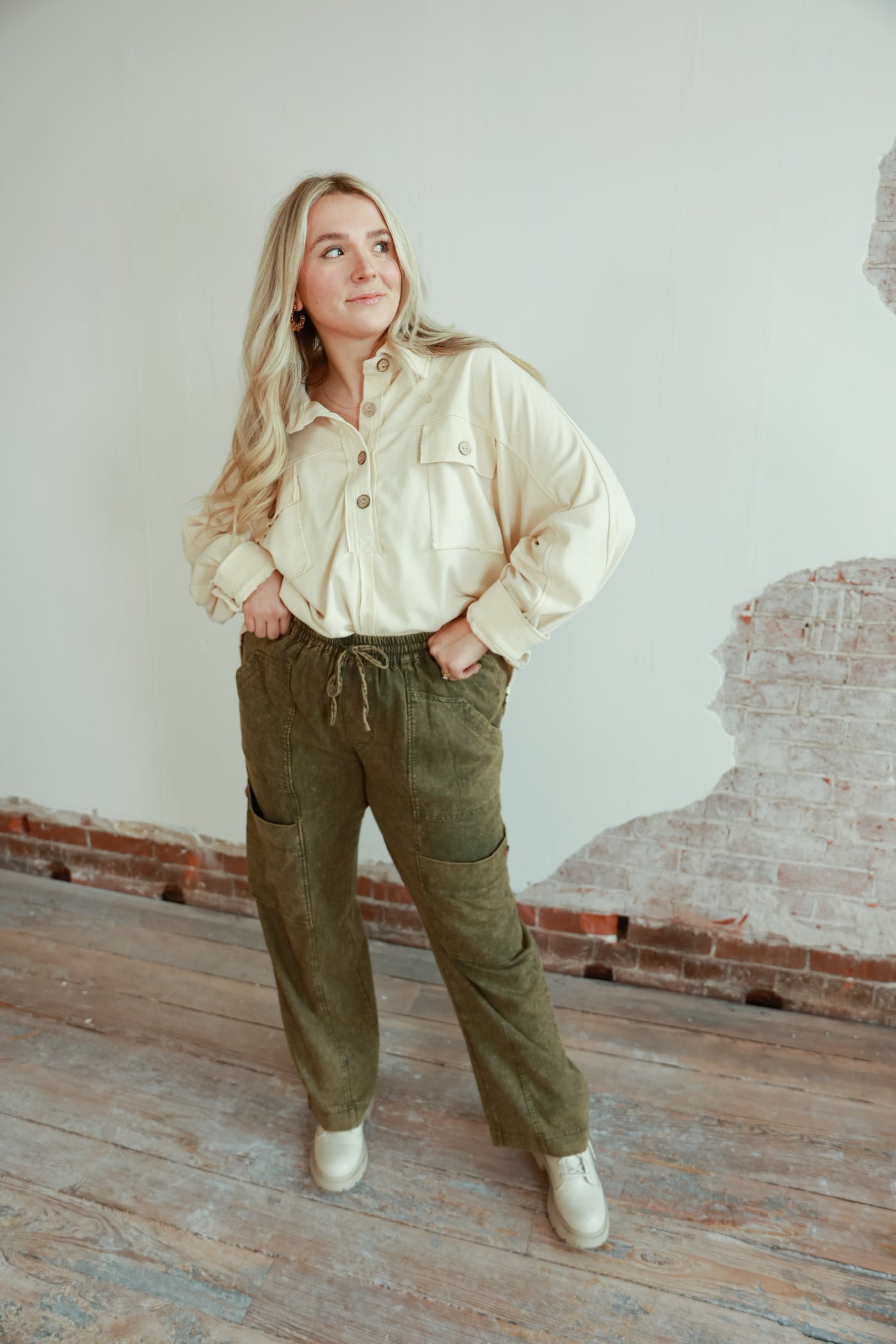 Casual Escape Collared Henley