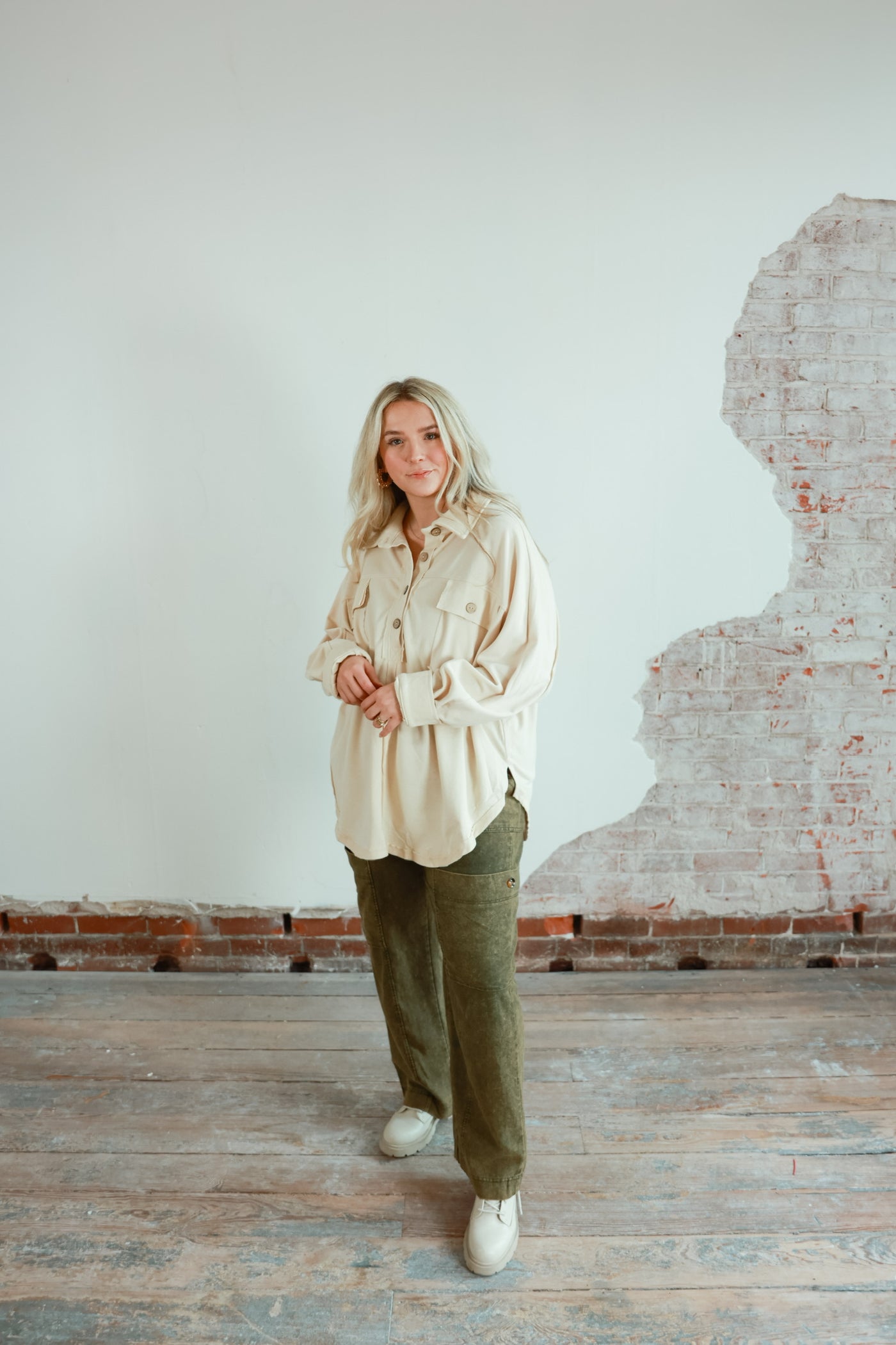 Casual Escape Collared Henley