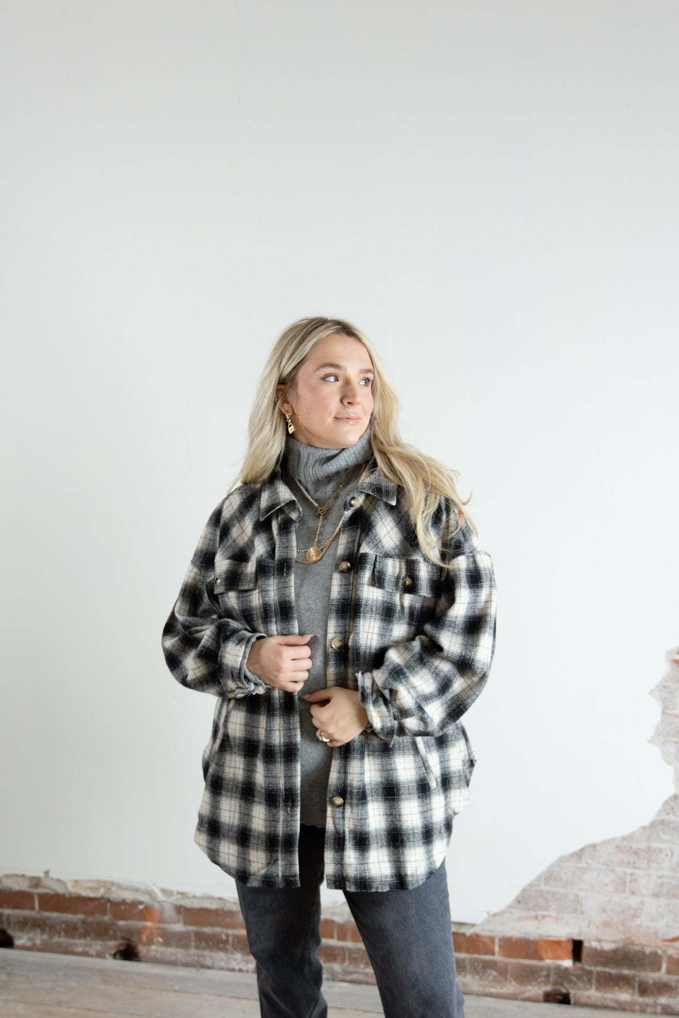 Oversized Plaid Flannel Shacket