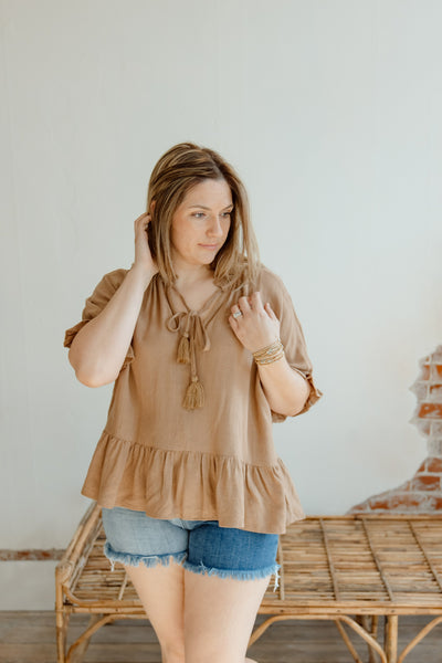 Only You Ruffle Sleeve Top
