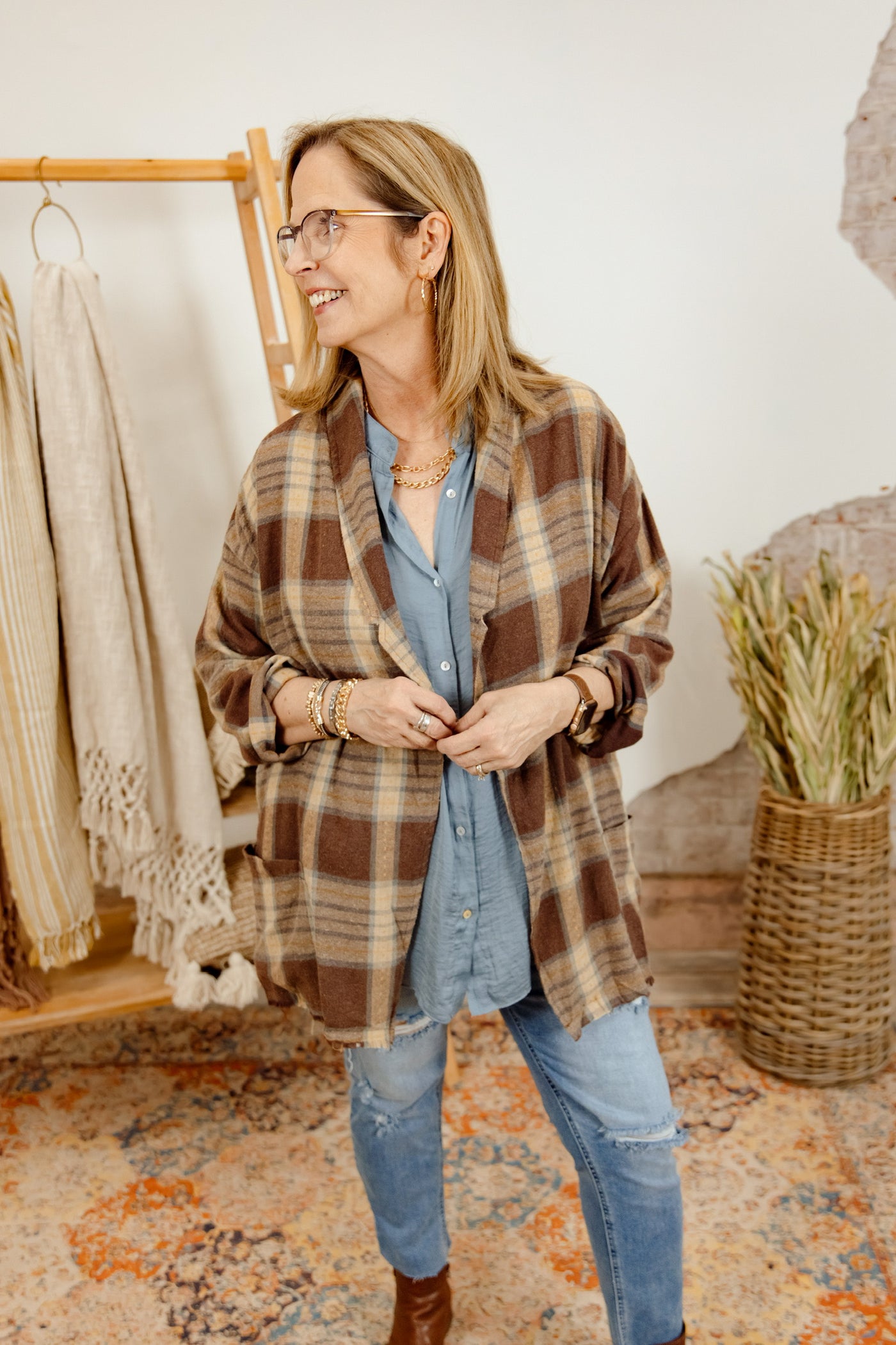 Brush It Off Lightweight Blazer