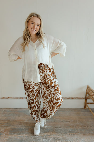 Out of Time Floral Print Pants