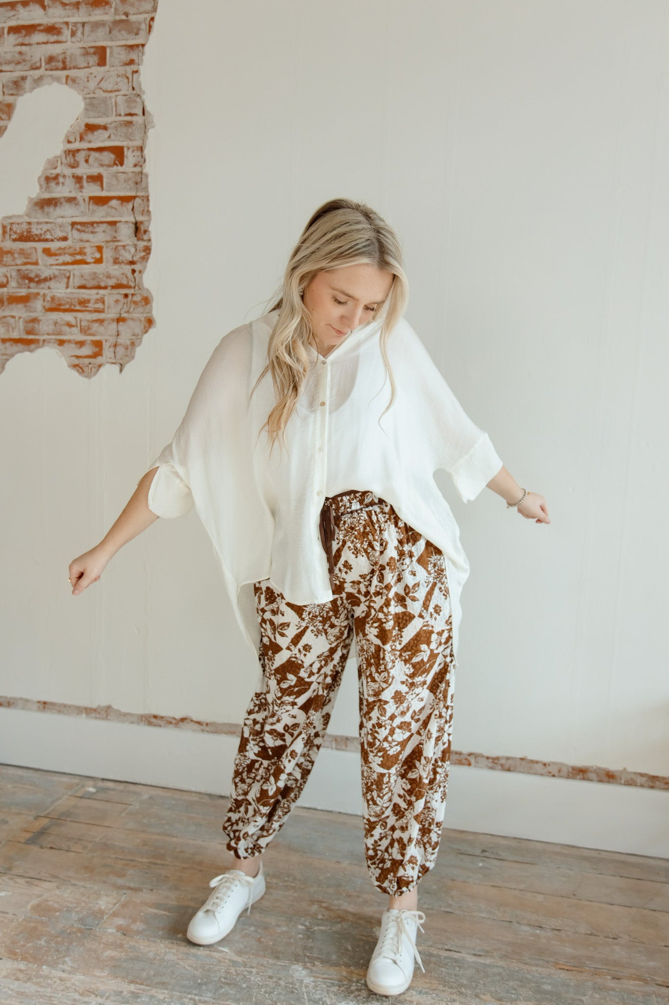 Out of Time Floral Print Pants